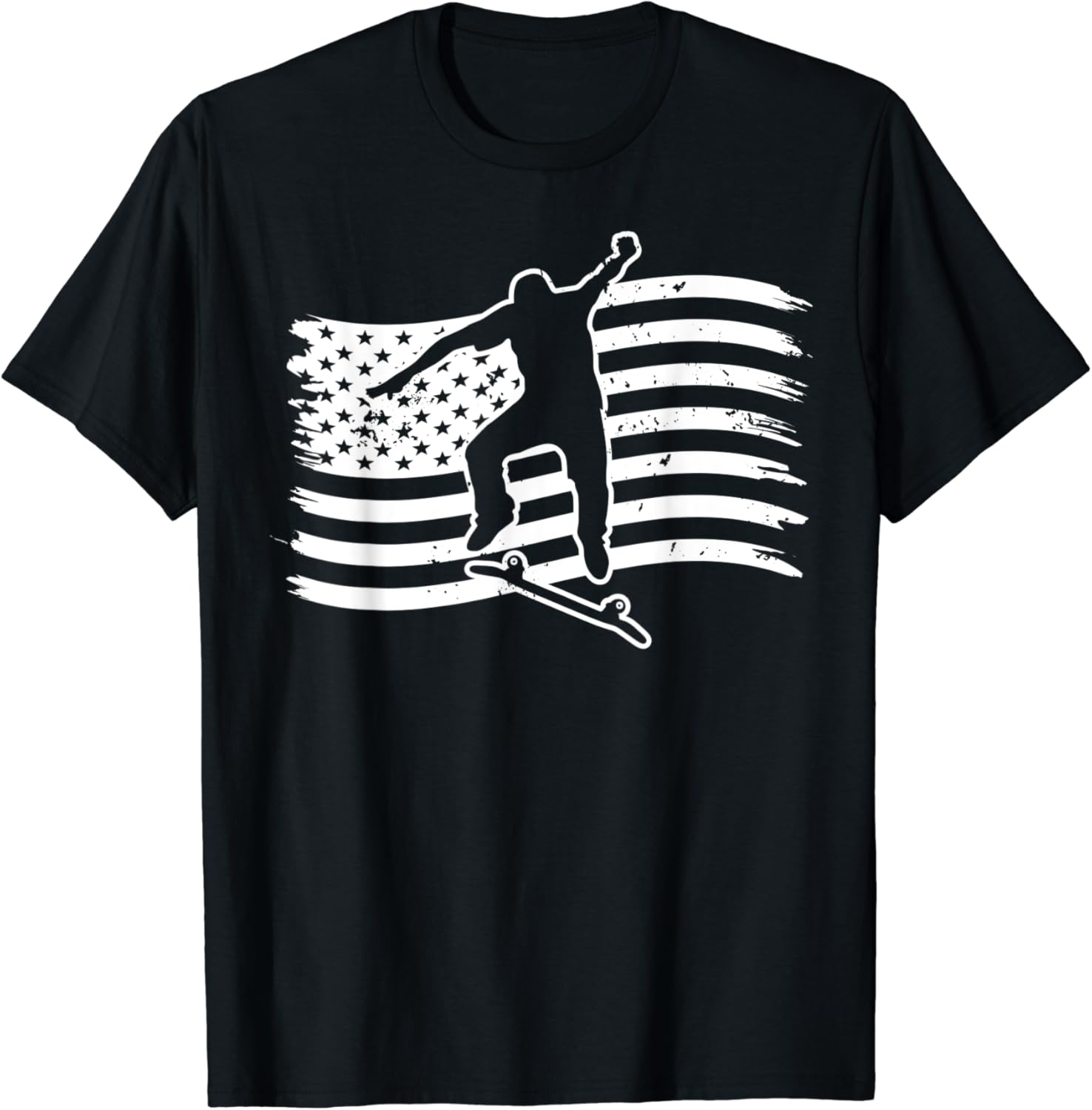 Skateboard vintage US flag skateboarding skate lover